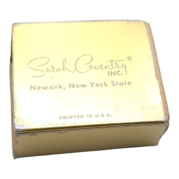 Sarah Coventry Gold Tone Flower Floral Open Metalwork Clip Earrings Vintage - Picture 5 of 6